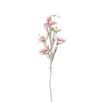 Magnolia av skumplast NEYLA, crossdoor, vit-rosa, 100cm, Ø12-14cm Magnolia av skumplast NEYLA, crossdoor, vit-rosa, 100cm, Ø12-14cm