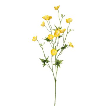Konstgjord smörblomma NORA, gul, 70cm, Ø3-3,5cm