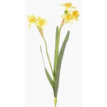 Textilblomma, narcis NEELA, gul, 50cm, Ø6cm