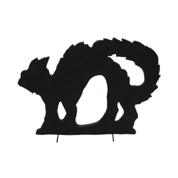 Halloween-dekoration silhuett katt SPOOKY CAT, svart, 43cm Halloween-dekoration silhuett katt SPOOKY CAT, svart, 43cm