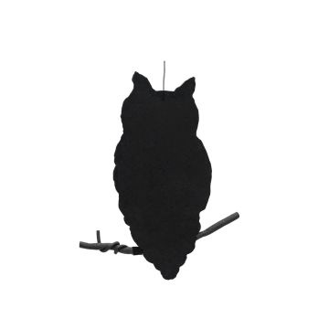 Halloween-dekoration, silhuett av uggla, SPOOKY OWL, svart, 62cm Halloween-dekoration, silhuett av uggla, SPOOKY OWL, svart, 62cm