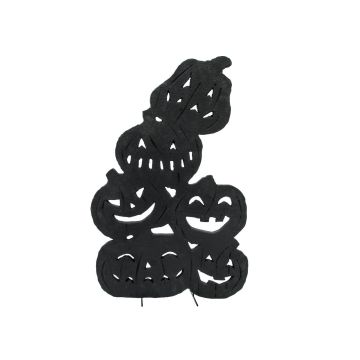 Halloween-dekoration, silhuett av pumpor, SPOOKY PUMPKINS, svart, 82cm Halloween-dekoration, silhuett av pumpor, SPOOKY PUMPKINS, svart, 82cm