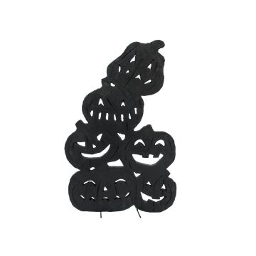 Halloween-dekoration, silhuett av pumpor, SPOOKY PUMPKINS, svart, 82cm Halloween-dekoration, silhuett av pumpor, SPOOKY PUMPKINS, svart, 82cm