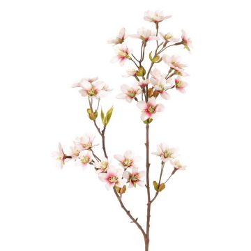 Konstgjord äppelblomskvist SADAKA med blommor, vit-rosa, 85cm, Ø4cm Konstgjord äppelblomskvist SADAKA med blommor, vit-rosa, 85cm, Ø4cm