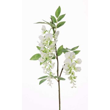 Konstgjord wisteria-gren NEZUMI med blommor, vit, 105cm Konstgjord wisteria-gren NEZUMI med blommor, vit, 105cm