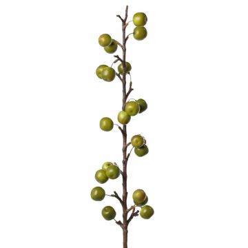 Konstgjord äppelträdskvist BORIAN med frukter, grön, 95cm