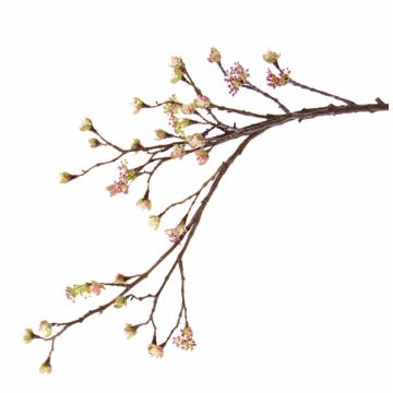 Konstgjord lönngren STEFFEN med blommor, rosa, 110cm Konstgjord lönngren STEFFEN med blommor, rosa, 110cm