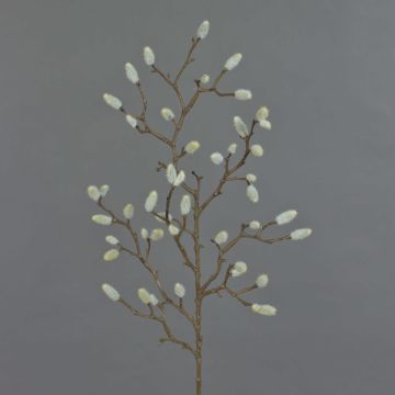 Dekorativ gren av magnolia KOTORI, grå, 75cm, Ø0,5-1cm Dekorativ gren av magnolia KOTORI, grå, 75cm, Ø0,5-1cm