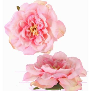 Konstgjord rosblomma SASKIA, flytande, rosa, 5cm, Ø15cm