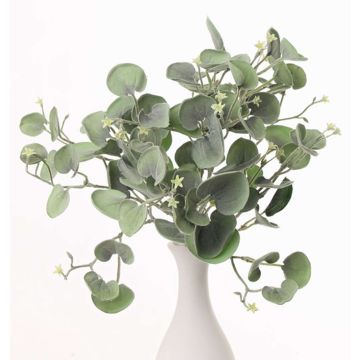 Konstgjord silverregn, hängande RONAS, blommor, stödpinne, grön, 25cm