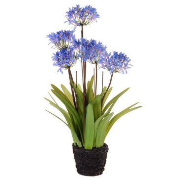 Konstgjord agapanthus INJALA i jordklump, blå-lila, 80cm, Ø11cm Konstgjord agapanthus INJALA i jordklump, blå-lila, 80cm, Ø11cm