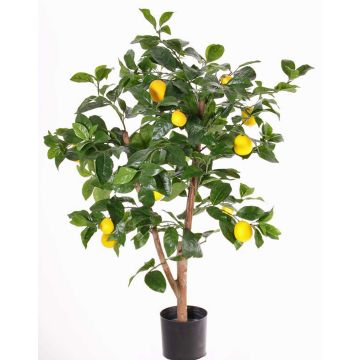 Konstgjord citronträd ZYPRIAN, äkta stam, med frukter, 85cm