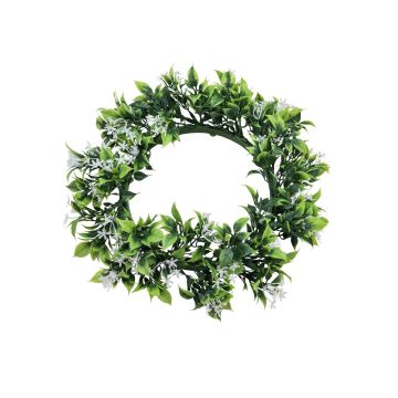 Plastkrans med jasmin REBEKKA, crossdoor, vit, Ø30cm