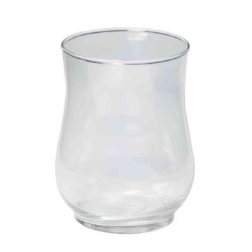 Ljusstake i glas LISA, transparen, 13cm, Ø9cm