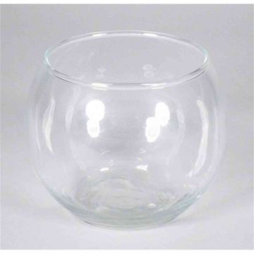 Kulformad glasbehållare TOBI OCEAN, klar, 8,5cm, Ø10cm