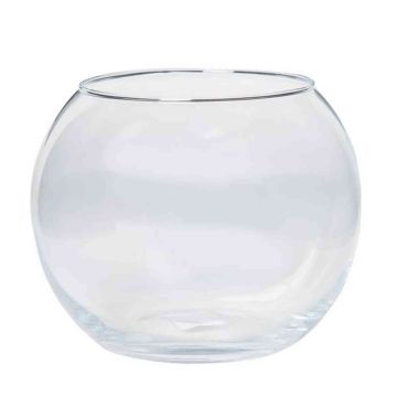 Ljusstake, rund TOBI OCEAN i glas, klar, 15cm, Ø16cm