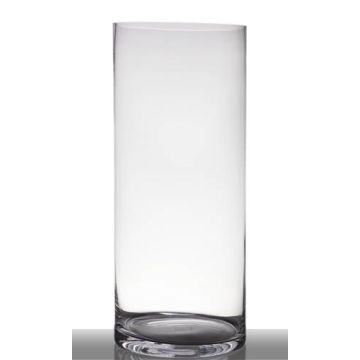 Glasvas, cylindrisk, SANSA EARTH, transparen, 60cm, Ø25cm