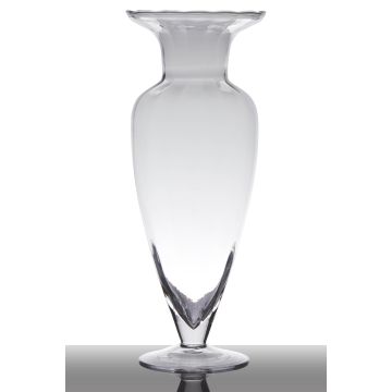 Glasvas i form av en pokal KENDRA på fot, klar, 43cm, Ø17cm