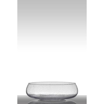 Glasskål GRACIE med bubblor, med fot, klar, 11cm, Ø33cm Glasskål GRACIE med bubblor, med fot, klar, 11cm, Ø33cm