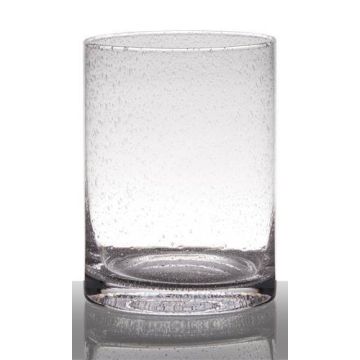 Cylindrisk glasvas SANUA med bubblor, klar, 20cm, Ø15cm Cylindrisk glasvas SANUA med bubblor, klar, 20cm, Ø15cm