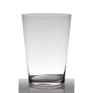 Konisk blomvas ANNA EARTH i glas, klar, 40cm, Ø25cm