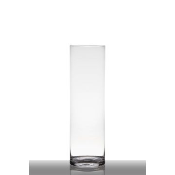 Glasvas med cylindrisk botten SANYA EARTH, transparen, 50cm, Ø15cm
