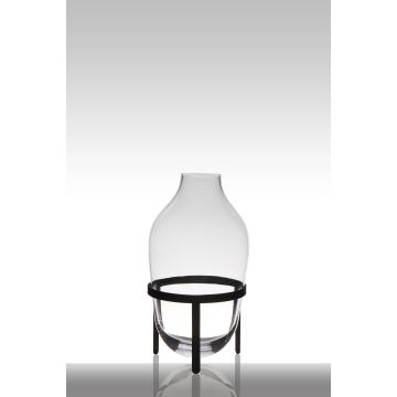 Blomvas i glas CAMILO på stativ, klar, 39cm, Ø19cm
