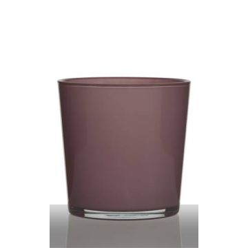 Glasöverkruka ALENA, gammaldagsrosa, antikrosa, 19cm, Ø19cm Glasöverkruka ALENA, gammaldagsrosa, antikrosa, 19cm, Ø19cm