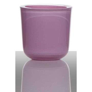 Te-ljushållare NICK i glas, lila, 7,5cm, Ø7,5cm Te-ljushållare NICK i glas, lila, 7,5cm, Ø7,5cm