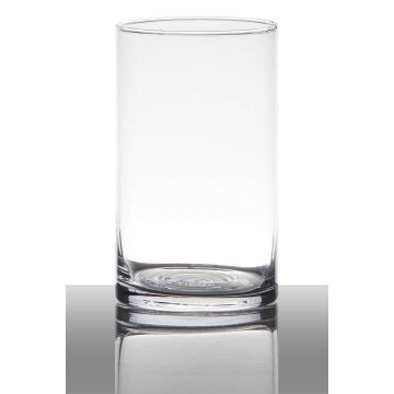 Glasvas, cylindrisk, SANYA EARTH, transparen, 15cm, Ø9cm Glasvas, cylindrisk, SANYA EARTH, transparen, 15cm, Ø9cm
