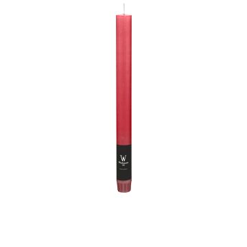Stavljus AURORA, bordeaux, 27cm, Ø2,2cm, 10h - Tillverkad i Tyskland