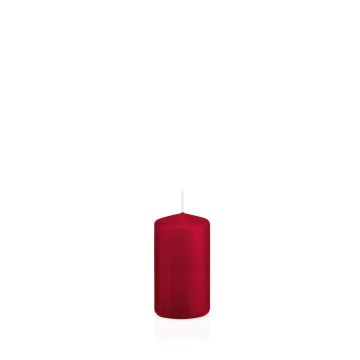 Stumpvaxljus MAEVA, mörkrött, 8cm, Ø4cm, 12 timmar - Tillverkat i Tyskland, mörkröda Stumpvaxljus MAEVA, mörkrött, 8cm, Ø4cm, 12 timmar - Tillverkat i Tyskland, mörkröda