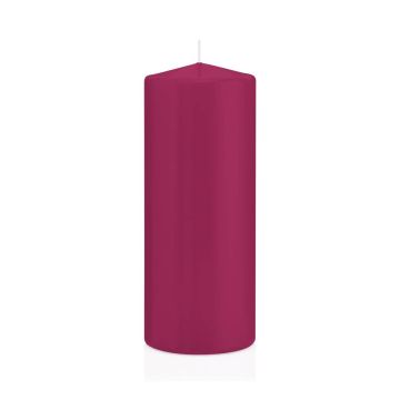 Stumpvaxljus MAEVA, magenta, 20cm, Ø8cm, 119h - Tillverkad i Tyskland Stumpvaxljus MAEVA, magenta, 20cm, Ø8cm, 119h - Tillverkad i Tyskland