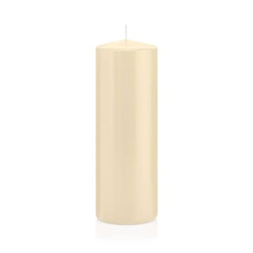 Stumpvaxljus MAEVA, krämfärgat, 20cm, Ø7cm, 103h - Tillverkat i Tyskland Stumpvaxljus MAEVA, krämfärgat, 20cm, Ø7cm, 103h - Tillverkat i Tyskland