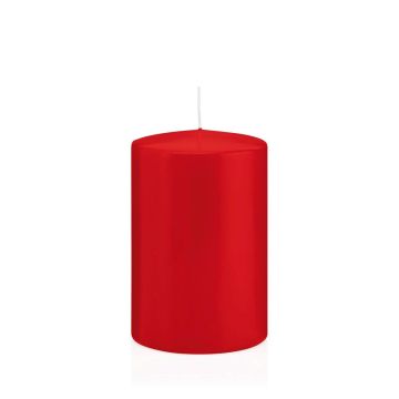 Stumpvaxljus MAEVA, rött, 15cm, Ø10cm, 113 timmar - Tillverkat i Tyskland Stumpvaxljus MAEVA, rött, 15cm, Ø10cm, 113 timmar - Tillverkat i Tyskland