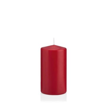 Stumpvaxljus MAEVA, mörkrött, 13cm, Ø7cm, 52 timmar - Tillverkat i Tyskland, mörkröda Stumpvaxljus MAEVA, mörkrött, 13cm, Ø7cm, 52 timmar - Tillverkat i Tyskland, mörkröda