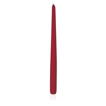 Spetsljus PALINA, mörkrött, mörkröda, 40cm, Ø2,5cm, 15,5h - Tillverkat i Tyskland Spetsljus PALINA, mörkrött, mörkröda, 40cm, Ø2,5cm, 15,5h - Tillverkat i Tyskland