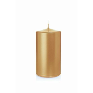 Julstearinljus ROSELLA, guld, 13cm, Ø7cm, 52 timmar - Tillverkad i Tyskland Julstearinljus ROSELLA, guld, 13cm, Ø7cm, 52 timmar - Tillverkad i Tyskland