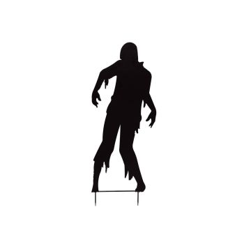 Halloween-dekoration silhuett man SPOOKY ZOMBIE, metall, svart, 135cm Halloween-dekoration silhuett man SPOOKY ZOMBIE, metall, svart, 135cm