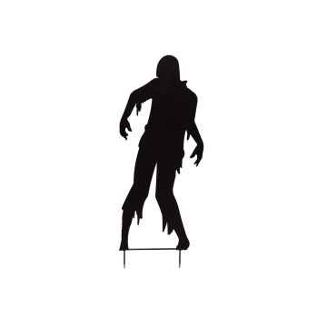 Halloween-dekoration silhuett man SPOOKY ZOMBIE, metall, svart, 135cm Halloween-dekoration silhuett man SPOOKY ZOMBIE, metall, svart, 135cm