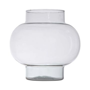 Rund glasvas RAINIERO, återvunnen, klar, 19cm, Ø19cm