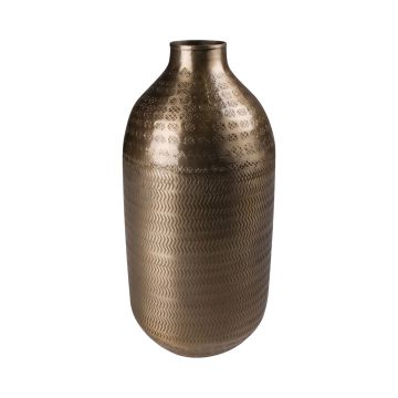Dekorativ metallvas SOLANYI, mönstrad, guld, 33cm, Ø15cm Dekorativ metallvas SOLANYI, mönstrad, guld, 33cm, Ø15cm