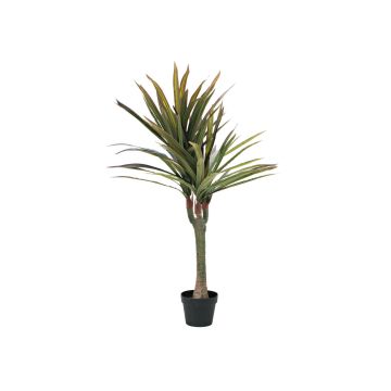 Konstgjord Dracaena Fragrans RALIAN, konststam, grön-röd, 120cm
