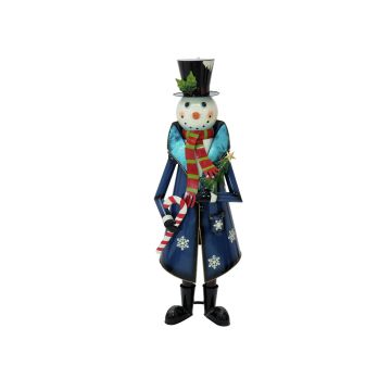 Dekorationsfigur snögubbe RUDIE med kappa, 150cm Dekorationsfigur snögubbe RUDIE med kappa, 150cm