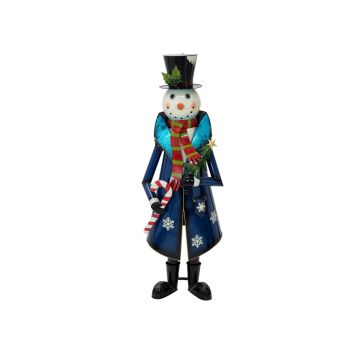 Dekorationsfigur snögubbe RUDIE med kappa, 150cm Dekorationsfigur snögubbe RUDIE med kappa, 150cm