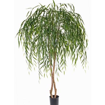 Konstgjord sörjande pil GWENDOLIN, naturstammar, grön, 180cm