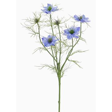 Konstgjord svartkummin-gren SEVIN, blå, 65cm, Ø6-7cm