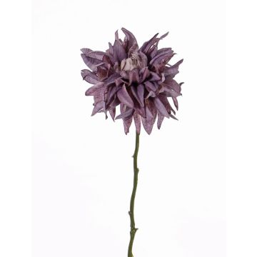 Konstgjord dahlia SMILA, violett, 55cm, Ø12cm