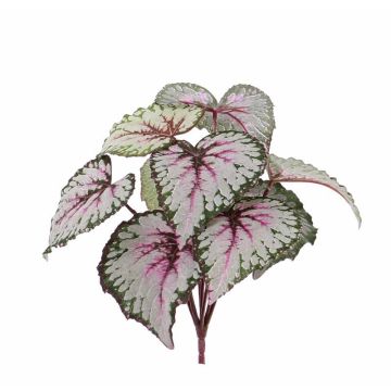 Konstgjord bladbegonia KATRICE på pinne, violettgrön, 25cm Konstgjord bladbegonia KATRICE på pinne, violettgrön, 25cm