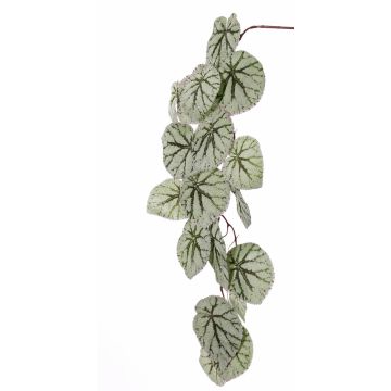 Konstgjord bladbegonia, gren KATRICE, grågrön, 110cm Konstgjord bladbegonia, gren KATRICE, grågrön, 110cm
